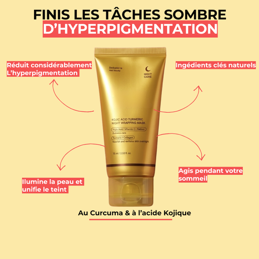Masque de nuit anti tâches au curcuma