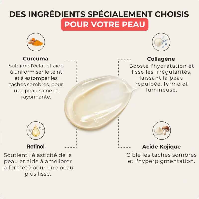 Masque de nuit anti tâches au curcuma